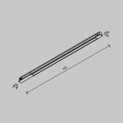 Трековый магнитный светильник TR231-2-10W3K-B Maytoni Technical BASIS