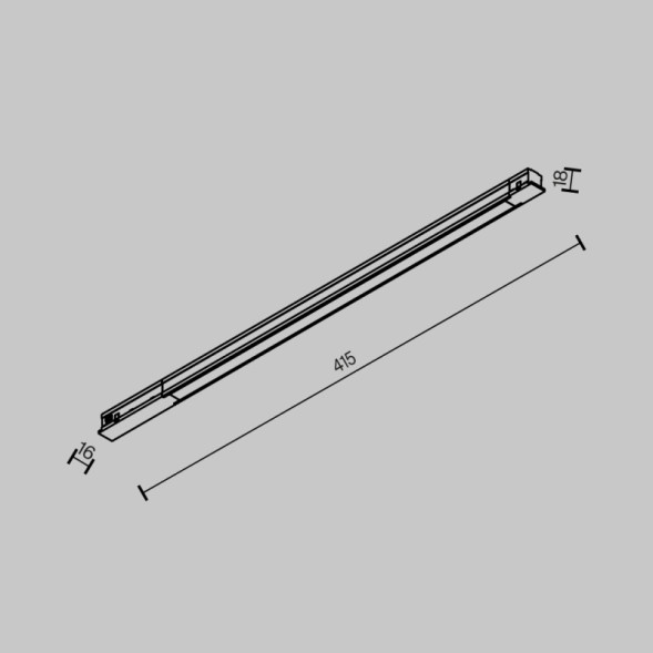 Трековый магнитный светильник TR231-2-10W3K-B Maytoni Technical BASIS