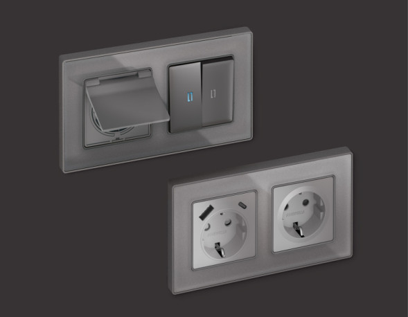 Рамка Ambrella Volt AF580652 ALFA Arctic