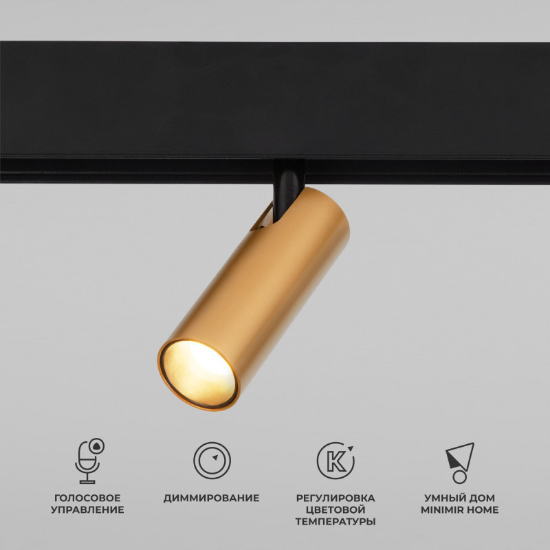 Магнитный трековый светильник Elektrostandard 85070/01 Slim Magnetic (латунь)