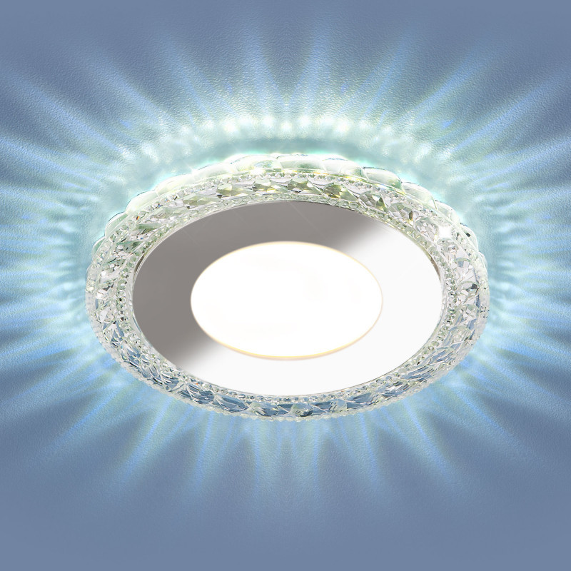 Встраиваемый точечный светильник Elektrostandard 9909 LED 8W CL прозрачный