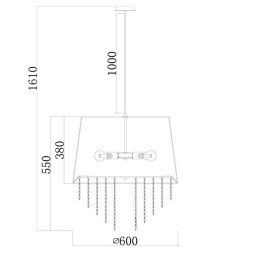 Подвесная люстра Escada Charm 652/5S White