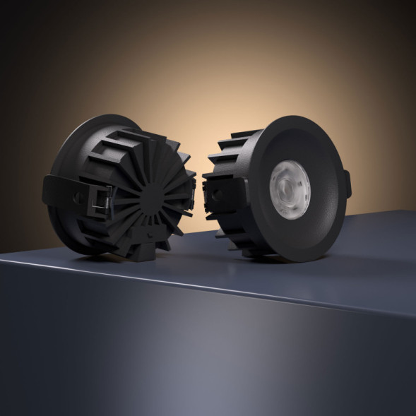 Встраиваемый светильник Elektrostandard 25068/LED 15W 4000K черный Combi