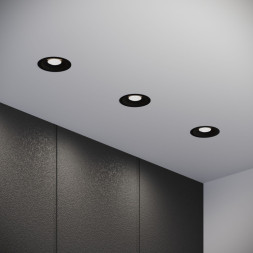 Встраиваемый светильник Elektrostandard 25068/LED 15W 4000K черный Combi