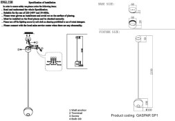 Подвесной светильник Crystal Lux GASPAR GASPAR SP1 WHITE