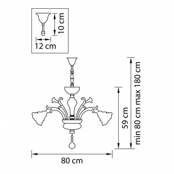 Подвесная люстра Lightstar Rosata 696082