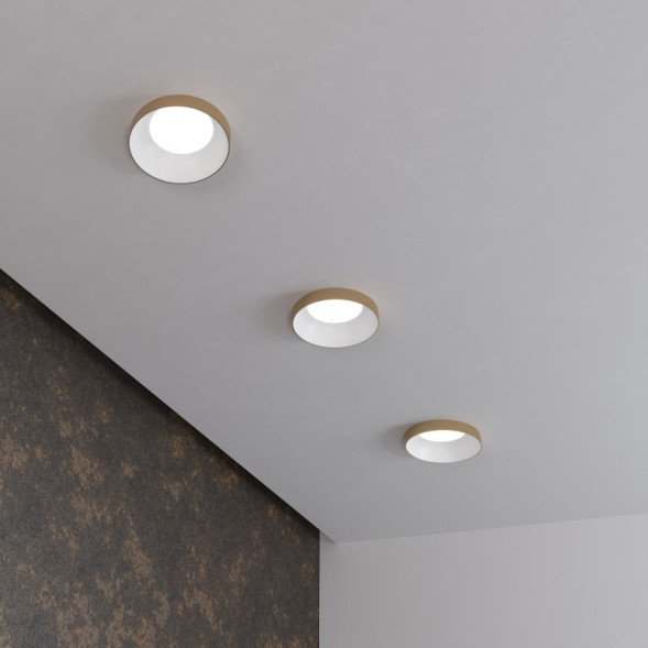 Встраиваемый точечный светильник Elektrostandard 112 MR16 белый/золото