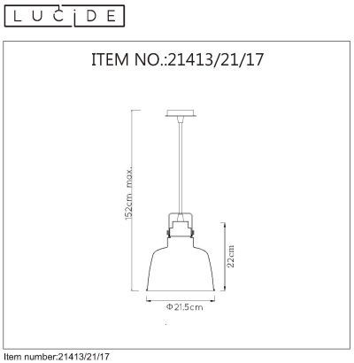 Подвесной светильник LUCIDE NAUT 21413/21/17