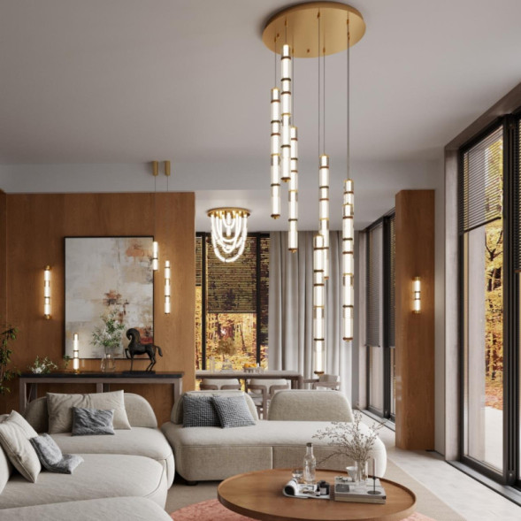 Подвесной светильник Odeon Light collier 5455/18L