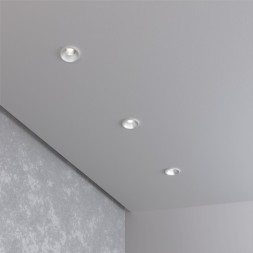 Встраиваемый точечный светильник Elektrostandard 15269/LED 3W SN/WH сатин/никель / белый