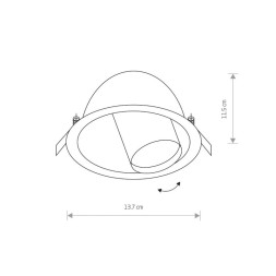 Встраиваемый точечный светильник Nowodvorski Dot 9378