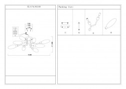 Люстра на штанге ST-Luce DESIMA SL1174.302.08