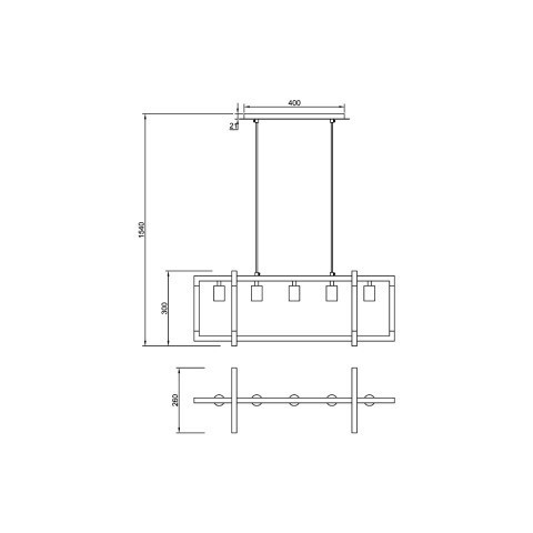 Подвесная люстра Vele Luce Palermo VL5023P05