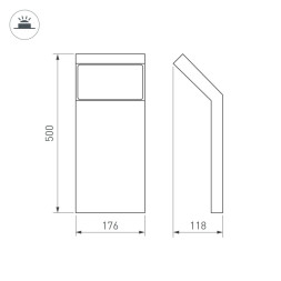Садово-парковый светильник Arlight LGD-ECRAN-BOLL 029991