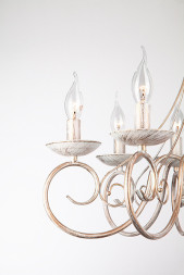 Подвесная люстра Eurosvet PROVENCE 22404/8 белый с золотом