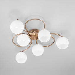 Потолочная люстра Eurosvet ALBA 30144/6 античная бронза