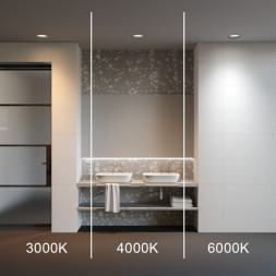 Точечный влагозащищенный светильник Maytoni Technical Okno DL055-24W3-4-6K-B