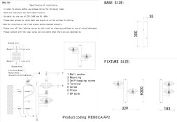 Бра Crystal Lux Rebeca REBECA AP2 NICKEL