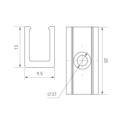Крепеж для гибкого неона Arlight AURORA 039354