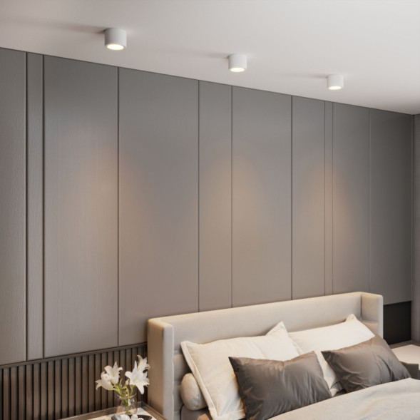 Накладной точечный светильник Elektrostandard DLR026 6W 3000K белый матовый