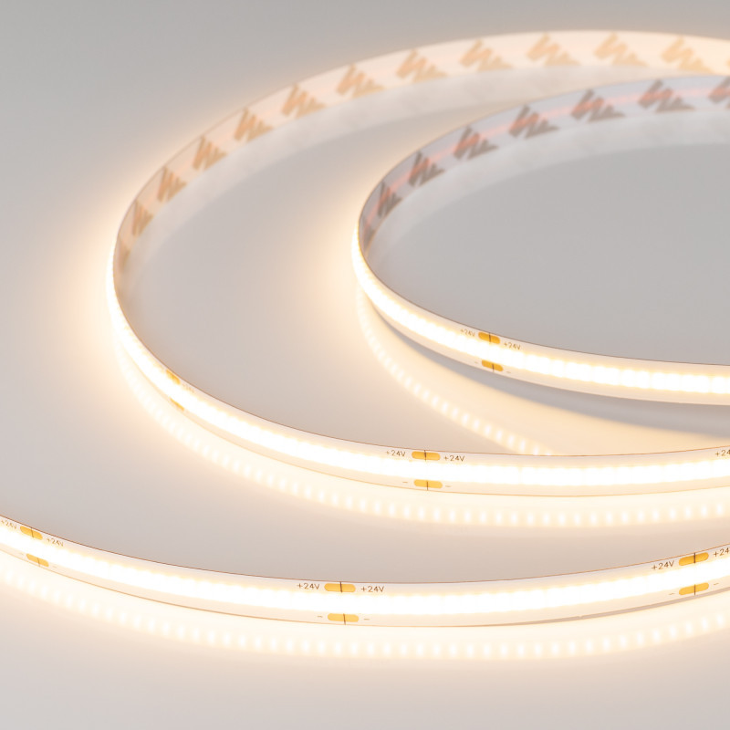 Лента Arlight COB-X378-8mm 031883(3) 55W 24V белый (теплый) IP20