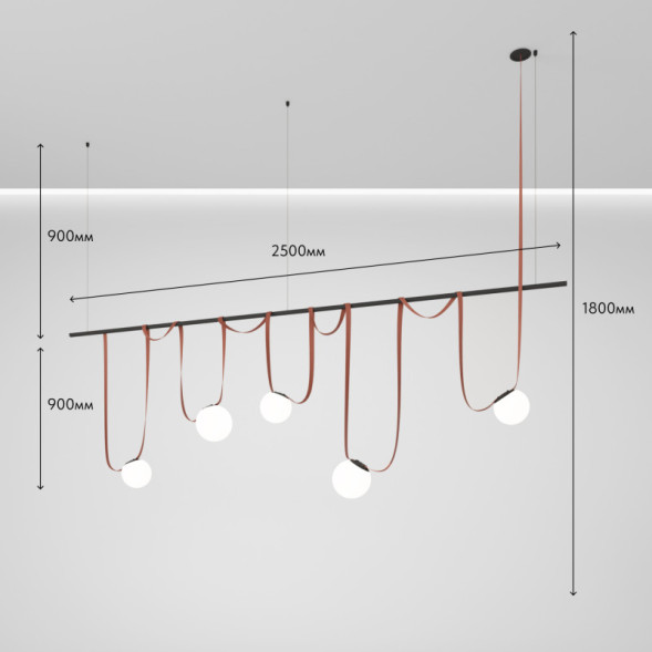 Трек-система Denkirs Belty SET DK55SET08-01-BR