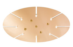 База накладная Crystal Lux Потолочная база Потолочная база D600-8 BRASS