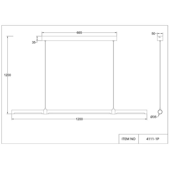 Подвесной светильник Favourite Cuero 4111-1P