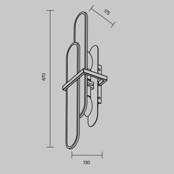 Бра Maytoni MARMO MOD099WL-02G1