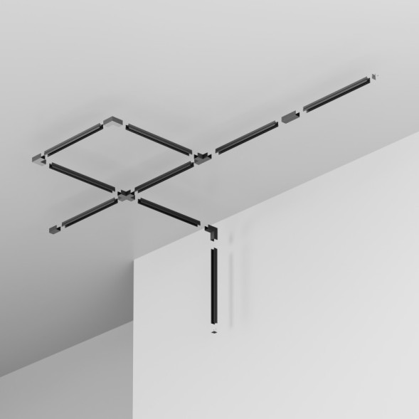 Профиль для шинопроводов Maytoni Уличная трековая система освещения Elasity IP black O-TR001-P-B3M