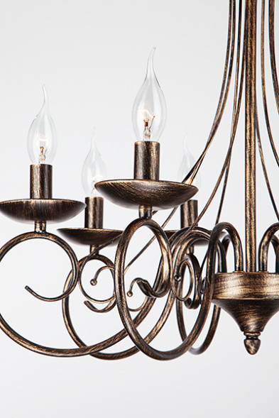 Подвесная люстра Eurosvet PROVENCE 22404/8 черный с золотом