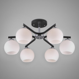 Люстра на штанге Eurosvet Blasco 30145/6 хром/венге