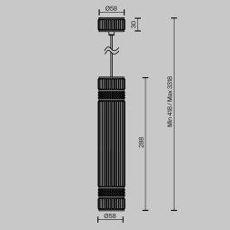 Подвесной светильник MOD475PL-01BS Maytoni Modern