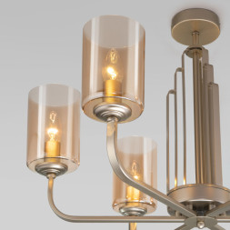 Люстра на штанге Eurosvet Defi 60138/6 перламутровое золото