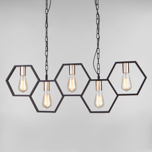 Подвесная люстра Eurosvet Arnia 70117/5 черный