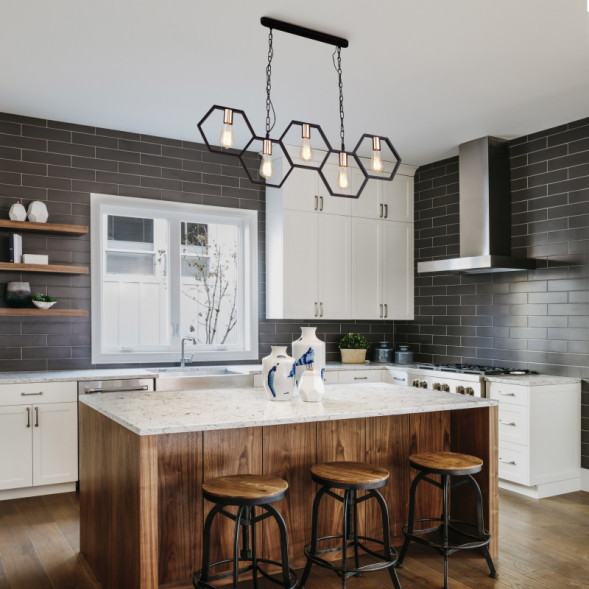 Подвесная люстра Eurosvet Arnia 70117/5 черный