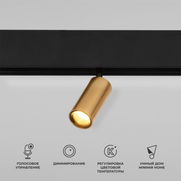Магнитный трековый светильник Elektrostandard 85071/01 Slim Magnetic (латунь)