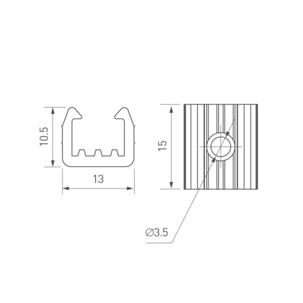 Крепеж для гибкого неона Arlight AURORA 039357