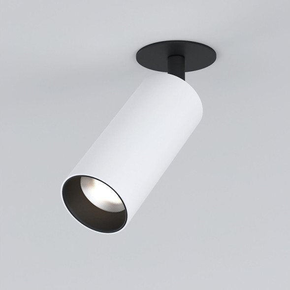 Встраиваемый точечный светильник Elektrostandard Diffe белый/черный 10W 4200K (25052/LED)