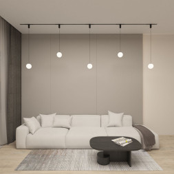 Светодиодный трековый светильник Denkirs SMART MOON DK8052-BK