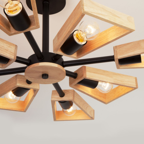 Люстра на штанге Eurosvet Klark 70056/8 черный