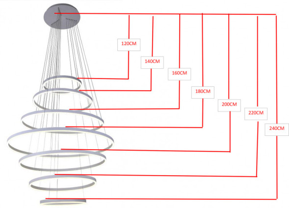 Каскадная люстра Kink Light ТОР 08537,01(4000K)