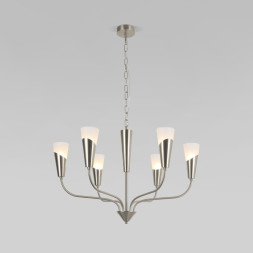 Подвесная люстра Eurosvet 60167/6 никель Rhyton