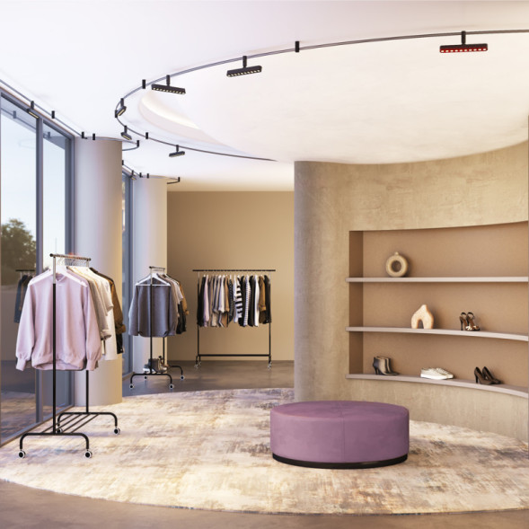 Трековый магнитный светильник Maytoni Technical TR203-1-10W3K-S-B Points Rot