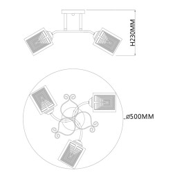 Потолочная люстра Escada SPIREA 1105/3PL