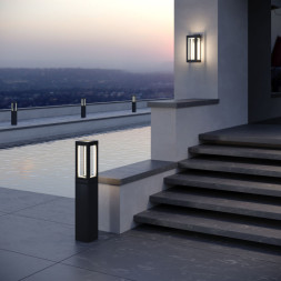 Уличный настенный светильник Elektrostandard 1527 TECHNO LED чёрный