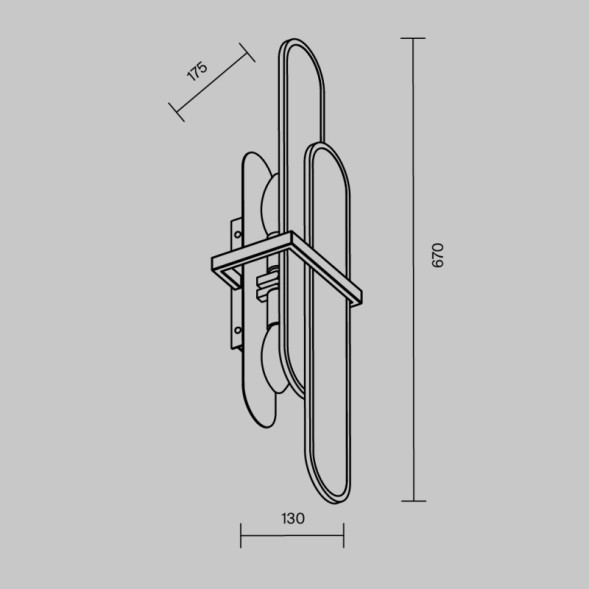 Бра Maytoni MARMO MOD099WL-02G2