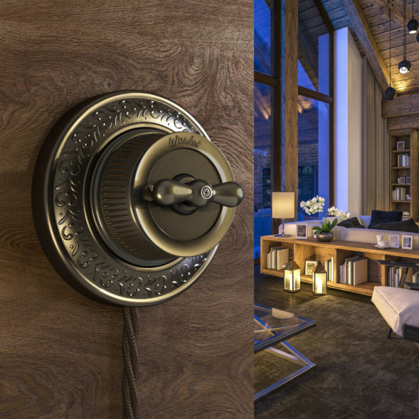 Выключатель Werkel WL19-01-03 (Бронзовый)