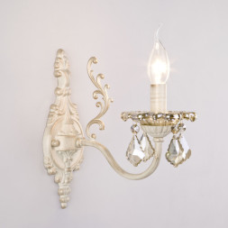 Бра Eurosvet Elisha 3281/1 белый с золотом/тонированный хрусталь Strot