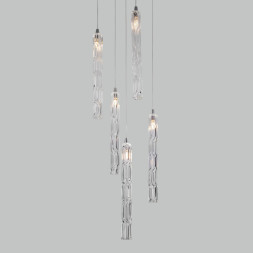Каскадная люстра Eurosvet Lynn 50381/5 хром